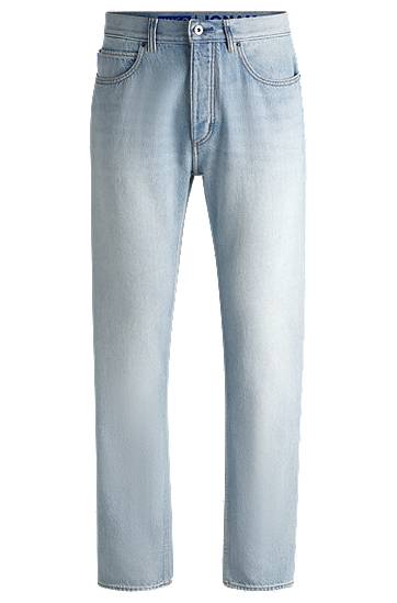 Дънки BOSS Regular Fit Stonewashed Jeans Синьо | 50529225