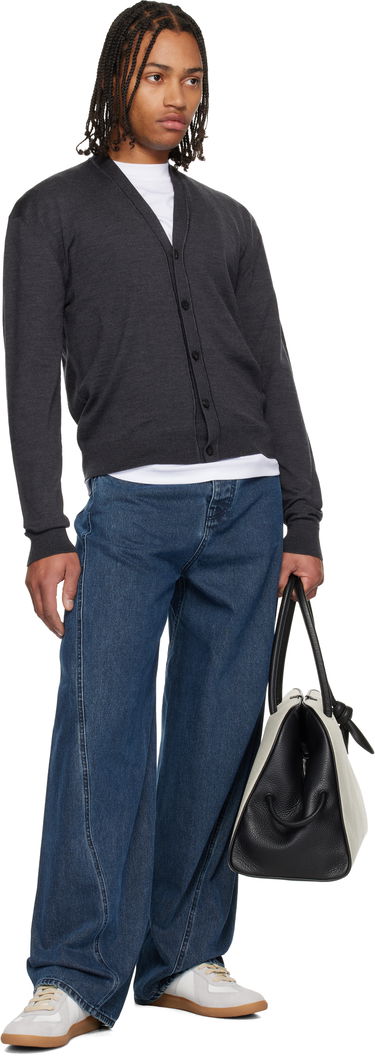 Пуловер Jacquemus Le Cardigan Brode Cardigan Сиво | 25HCDM00577AK00299, 3