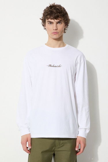 Тениска Maharishi Maharishi Dragon Bamboo Long Sleeve T-Shirt Бяло | 5080.WHITE, 1