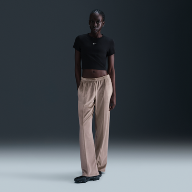 Тениска Nike Sportswear Chill Knit Cropped T-Shirt Черно | HF9538-011, 2