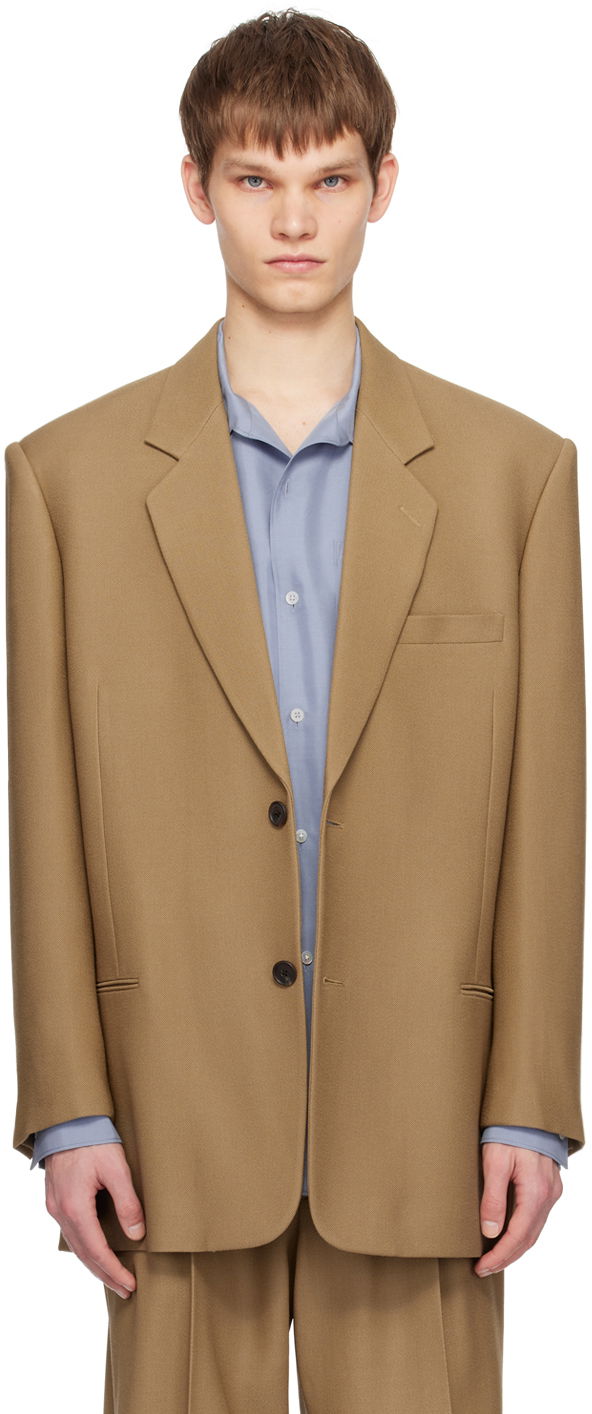 Палта The Row Wool Single-Breasted Blazer Бежово | 506-W2881, 0