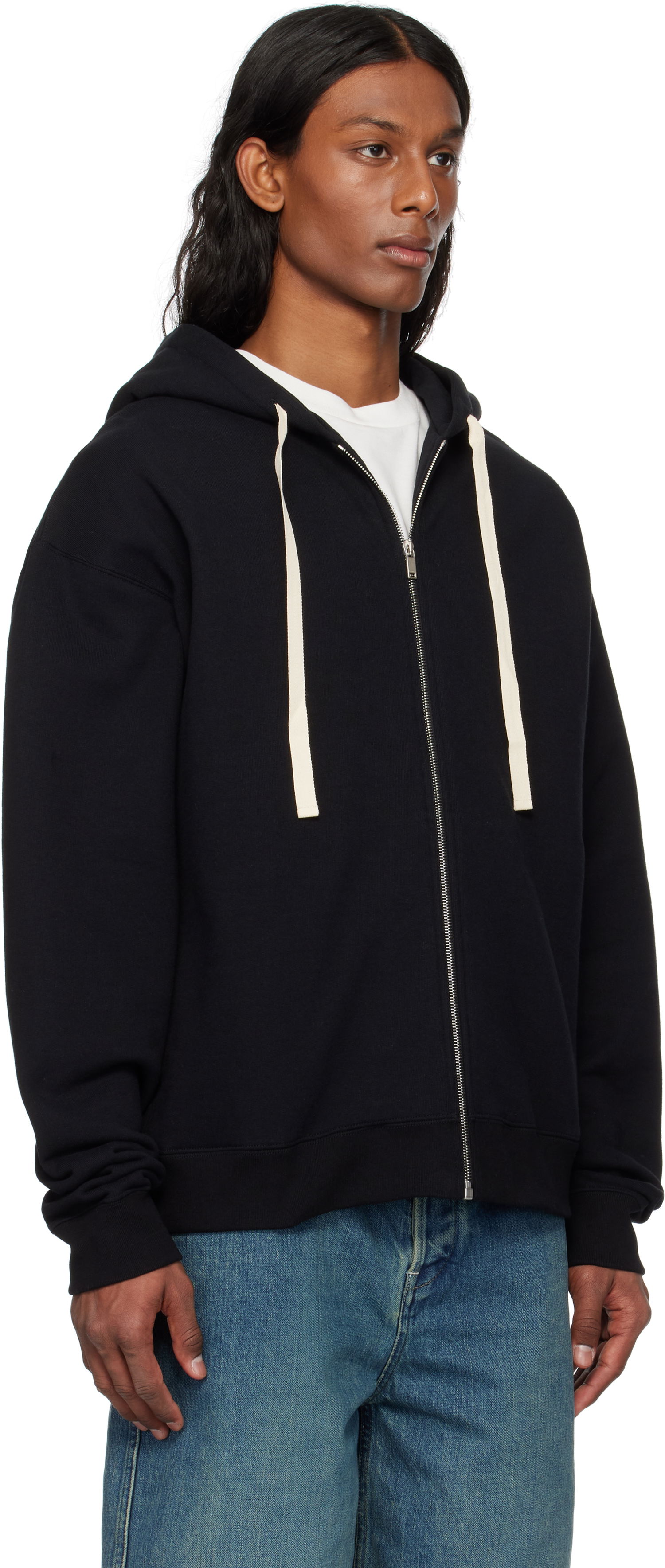 Суитчър Jil Sander Jil Sander Zipped Hoodie Черно | J47HG0106_J20039, 1