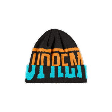 Шапка Supreme New Era 2-Tone Logo Beanie Черно | FW21BN60 BLACK, 0