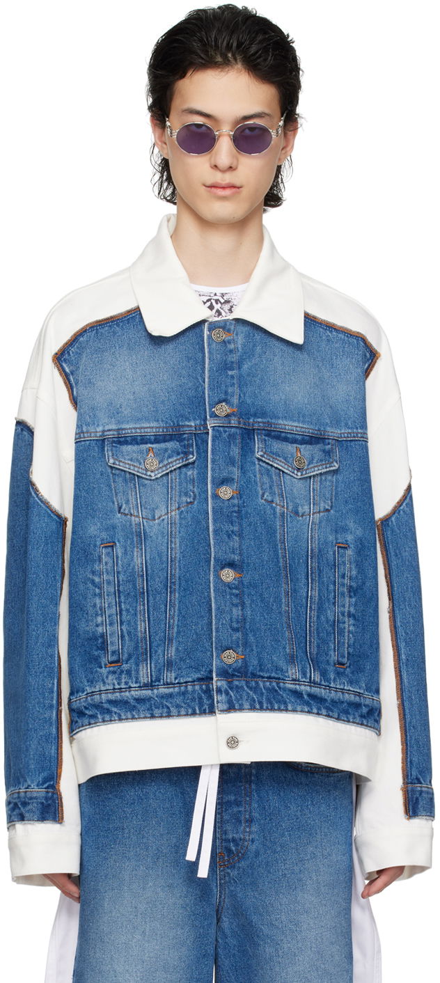 Яке Jean Paul Gaultier Gaultier 'The Trompe L'œil' Denim Jacket Синьо | 24/25-U-VE039I-D013-5701