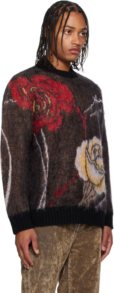Пуловер AMIRI AMIRI Floral Crewneck Sweater Черно | AMKNCW1098, 1