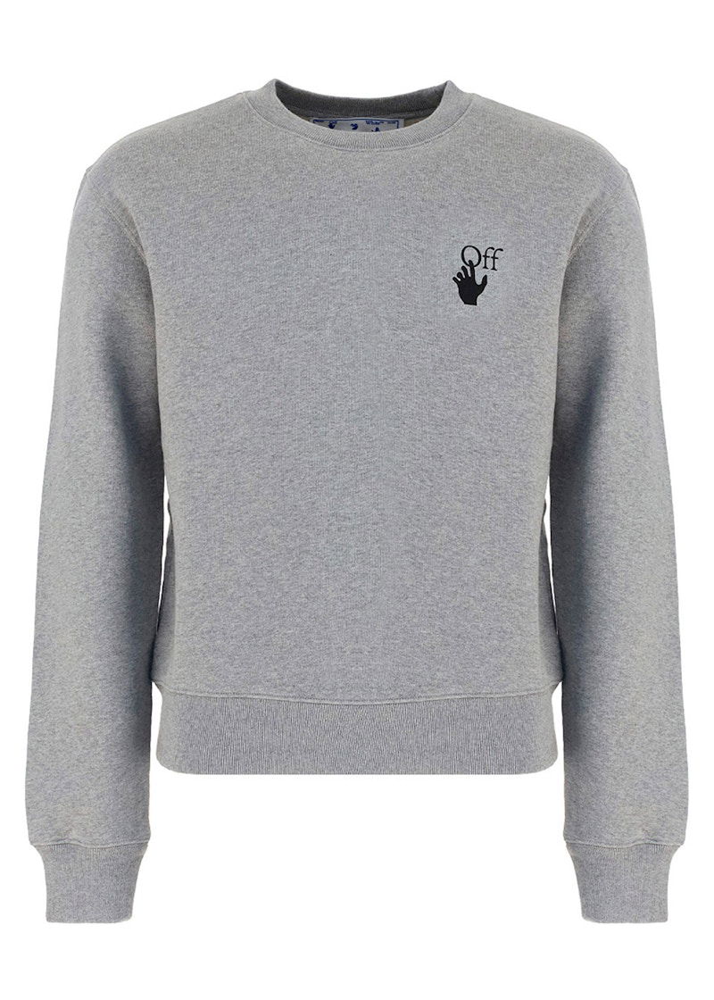 Суитчър Off-White Sweatshirt Crewneck Сиво | OMBA025F21FLE0060810