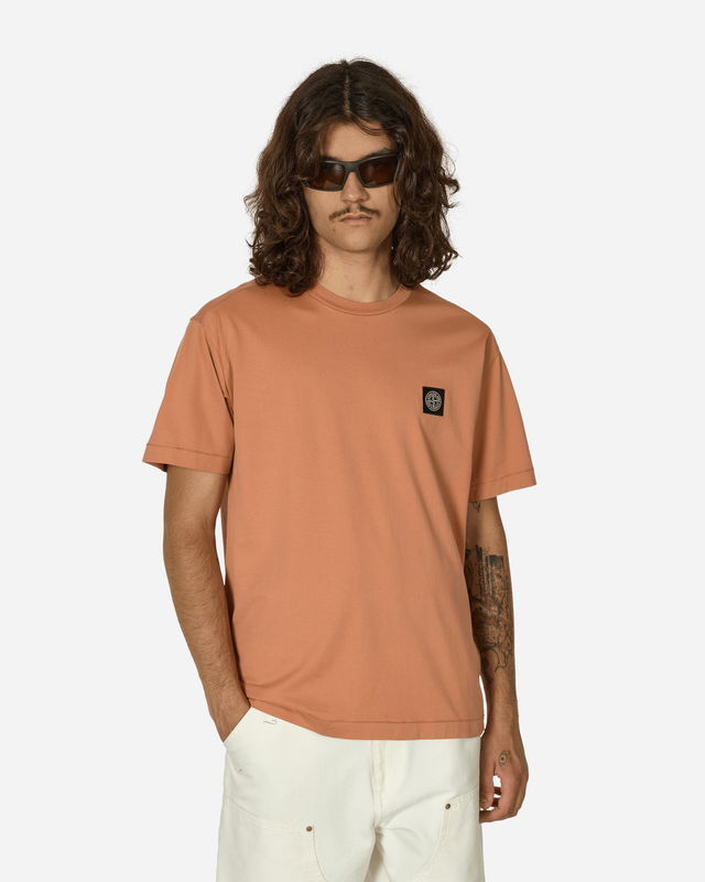 Garment Dyed Logo T-Shirt Orange