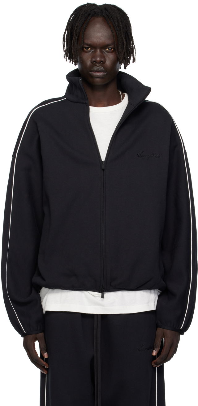 ESSENTIALS Modern Fit Fleece Track Jacket