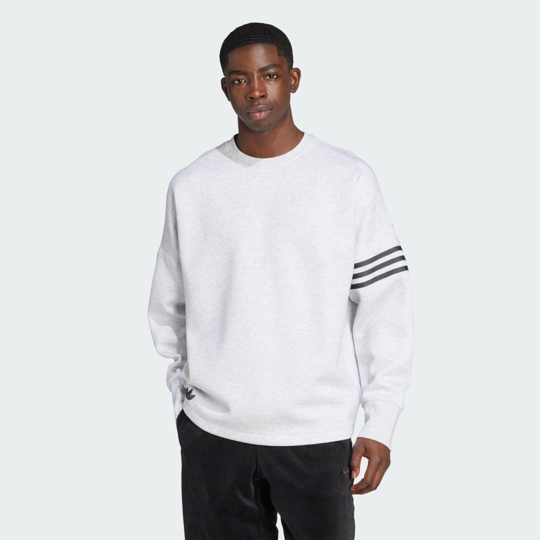 Суитчър adidas Performance Neuclassics Oversized Crew Sweatshirt Сиво | JW7920, 0