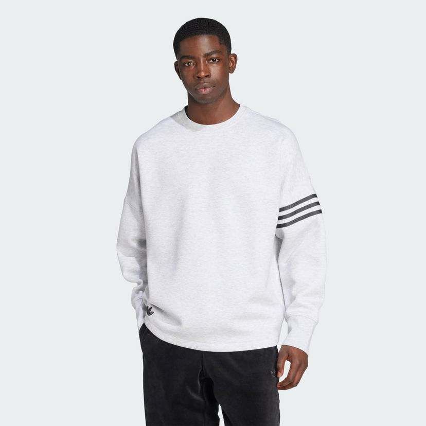 Суитчър adidas Performance Neuclassics Oversized Crew Sweatshirt Сиво | JW7920
