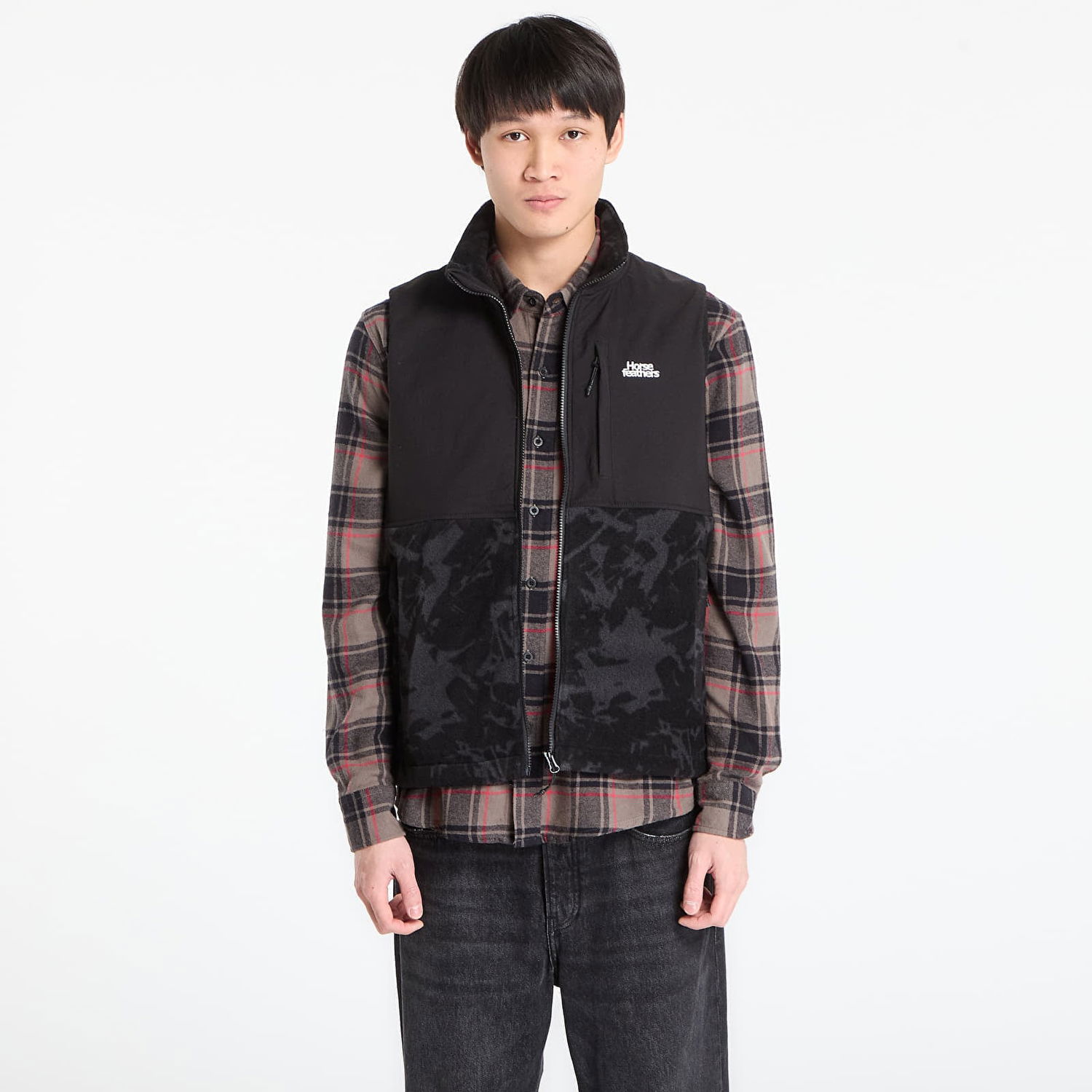 Жилетка Horsefeathers Duval Fleece Vest Черно | TM084A, 0