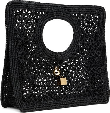 Дамска чанта Jacquemus Jacquemus La Croisière 'The Spiaggia' Small Square Tote Черно | 24H251BA421-3219, 1
