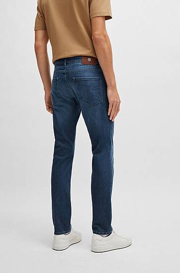 Дънки BOSS Slim-Fit Comfort-Stretch Denim Jeans Синьо | 50513620, 1