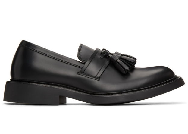 Кецове и обувки Bottega Veneta Leather Tassel Loafers Черно | 651311V00H01000, 0