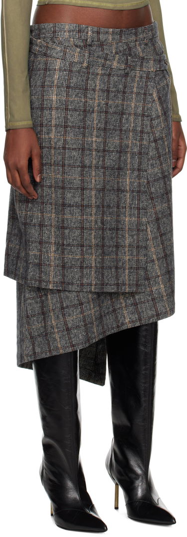 Пола R13 R13 Wrap Midi Skirt Многоцветен | R13WR331 R432A, 1