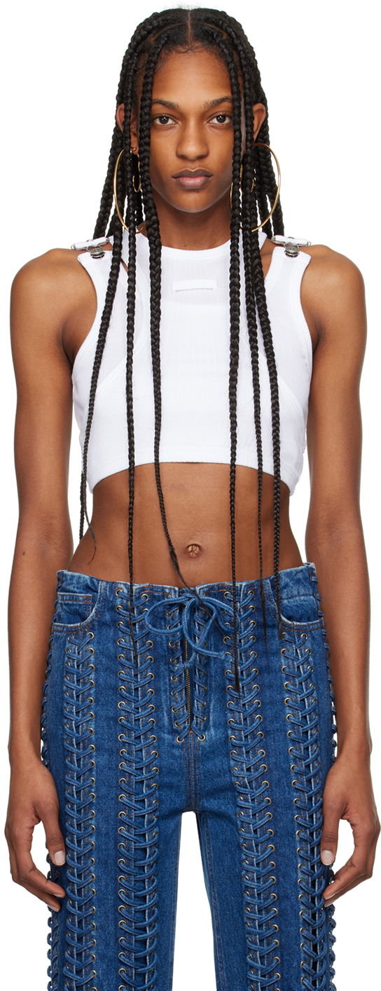 Gaultier Strapped Crop Tank