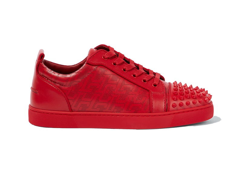 Кецове и обувки Christian Louboutin Louboutin Louis Junior Spikes Orlato Червено | 1230206 R264, 0