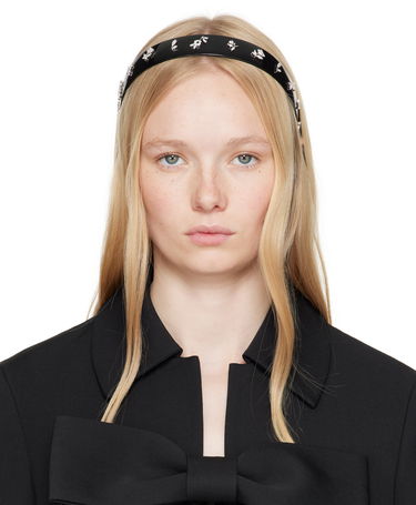 Бижута SHUSHU/TONG YVMIN Edition Zircon Floral Headband Черно | 25757SLV00NN, 0