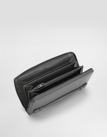 Портфейл Dolce & Gabbana Dolce & Gabbana Zip-Around Calfskin Wallet Сиво | BP1672AV95680730, 3