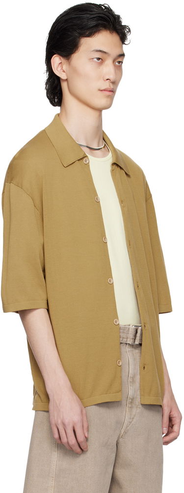 Риза LEMAIRE LEMAIRE Button Knit Shirt Червено | TO1225 LK116, 4