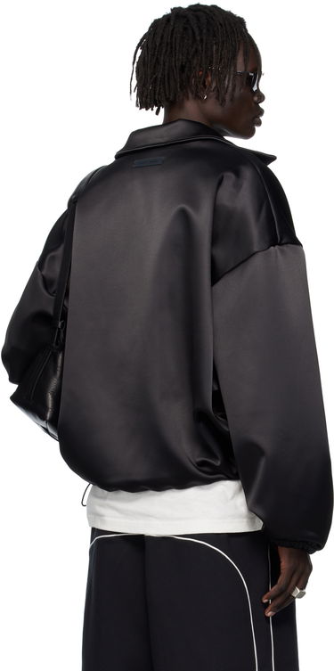 Яке бомбър Fear of God ESSENTIALS Bonded Satin Zip-Up Bomber Jacket Черно | 202SP258070F, 2
