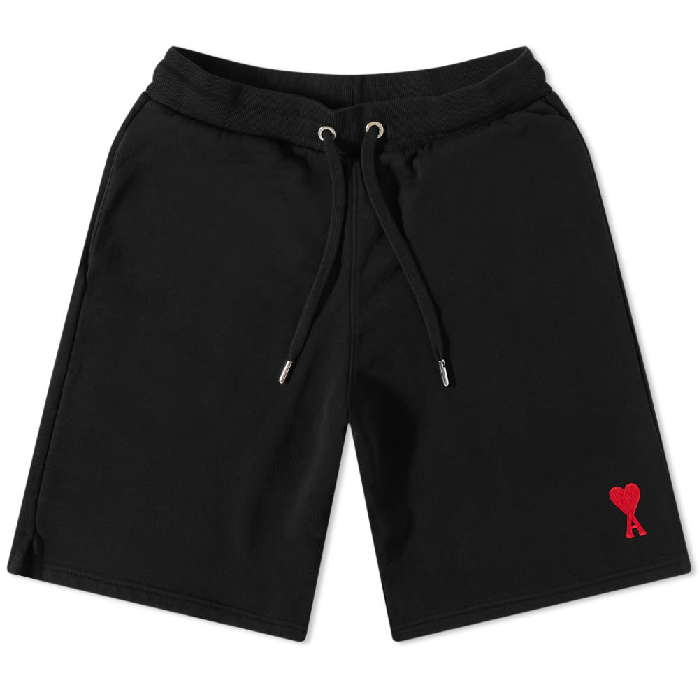Къси панталони AMI Small A Heart Shorts Черно | USO604-747-009, 0