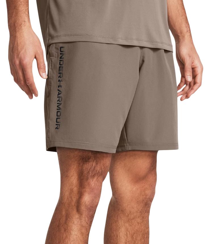 Къси панталони Under Armour Tech Woven Wordmark Short Бежово | 1383356-200