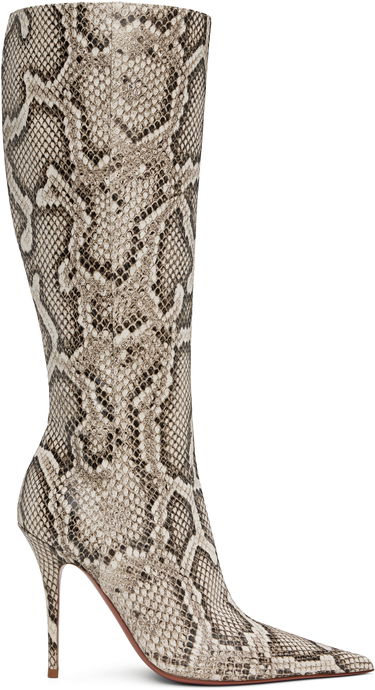 Палта Amina Muaddi Amina Muaddi Barbara 105 Tall Boots Бежово | BARBARA BOOT SNAKE, 0
