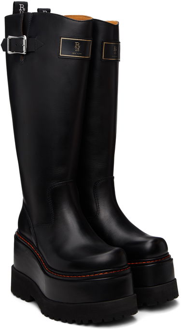 Облекло R13 R13 Engineer Platform Boots Черно | R13WS050-S001A, 3