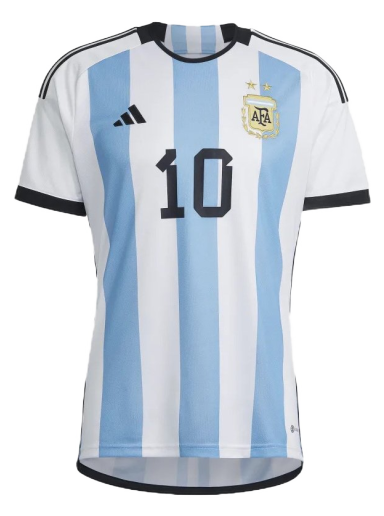 Фланелка adidas Originals Argentina 22 Messi Home Тюркоазено | HL8424/HL8425