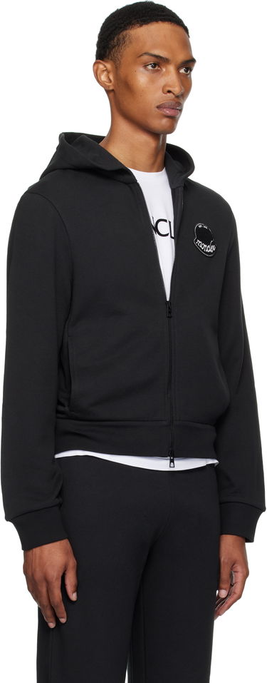 Суитчър Moncler Moncler Logo Cotton Zip-Up Hoodie Черно | K20918G0002389AZU, 1