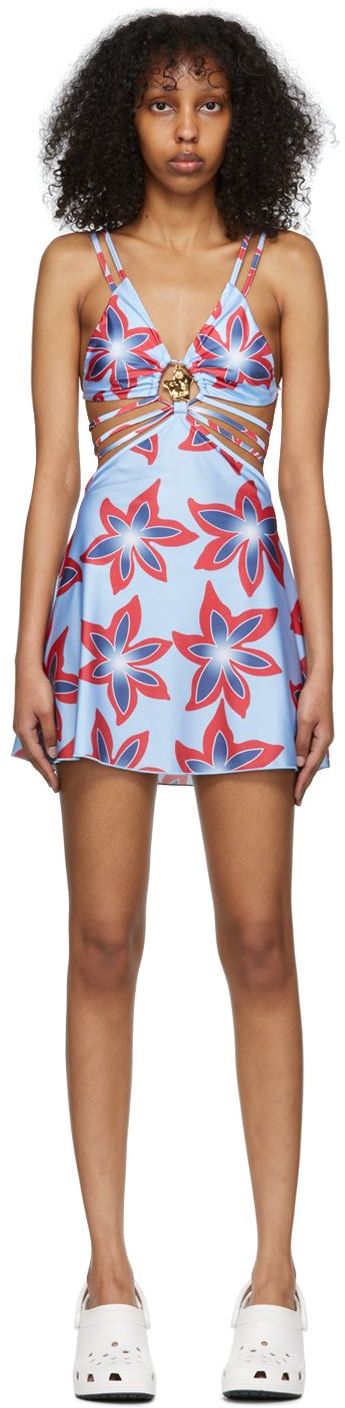 Pокля Chopova Lowena Exclusive Floral Print Mini Dress Многоцветен | 9121