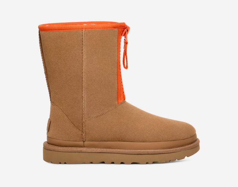 Кецове и обувки UGG ® Classic Short Zipper Tape Бежово | 1144035-CHE, 0