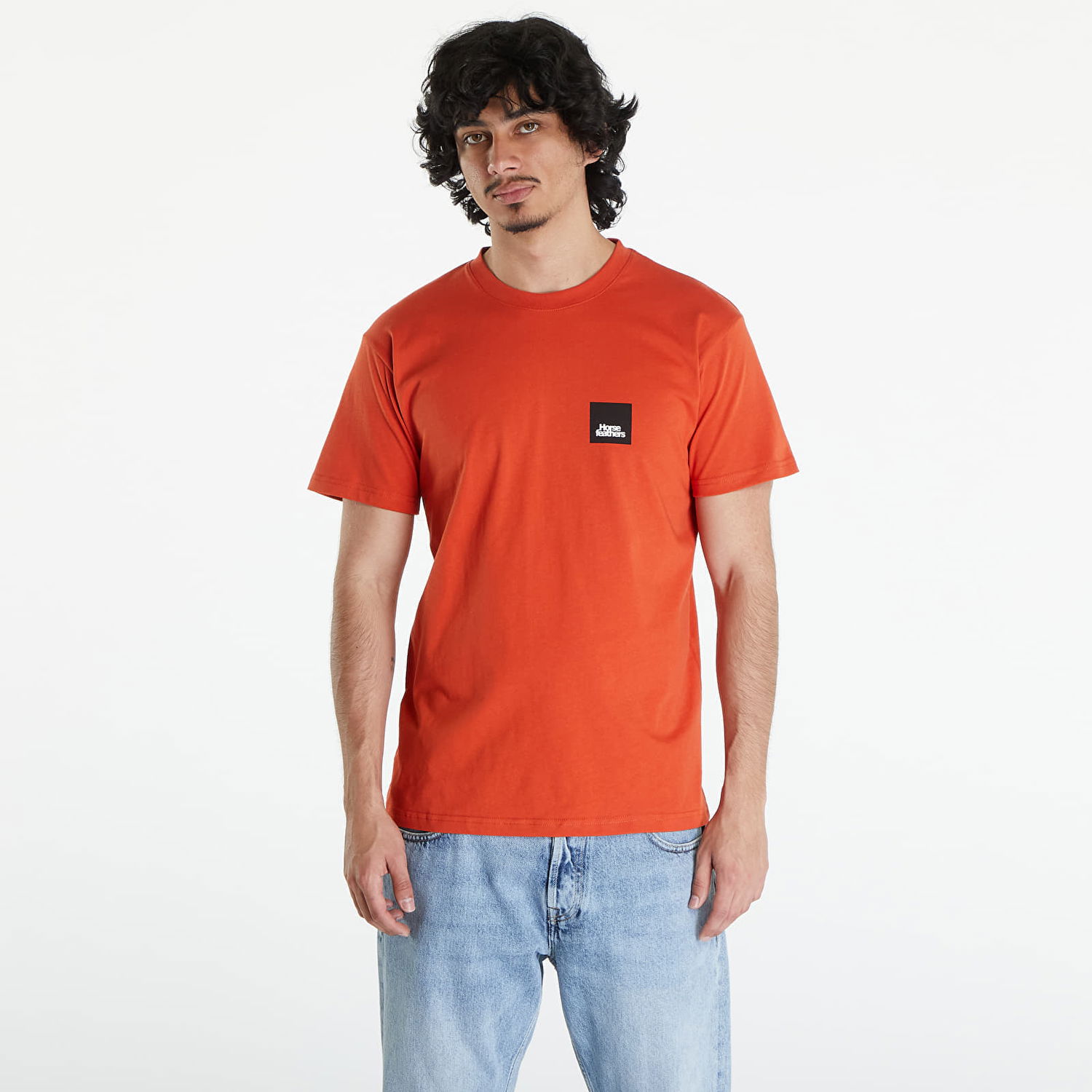 Тениска Horsefeathers Minimalist II T-Shirt Orange Rust Оранжево
 | SM1310H, 0
