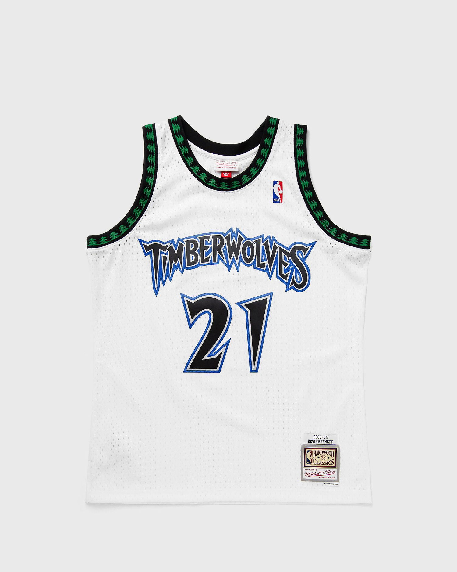 Фланелка Mitchell & Ness Mitchell & Ness Minnesota Timberwolves Kevin Garnett #21 Jersey Бяло | JY11624-MTIWHIT, 0
