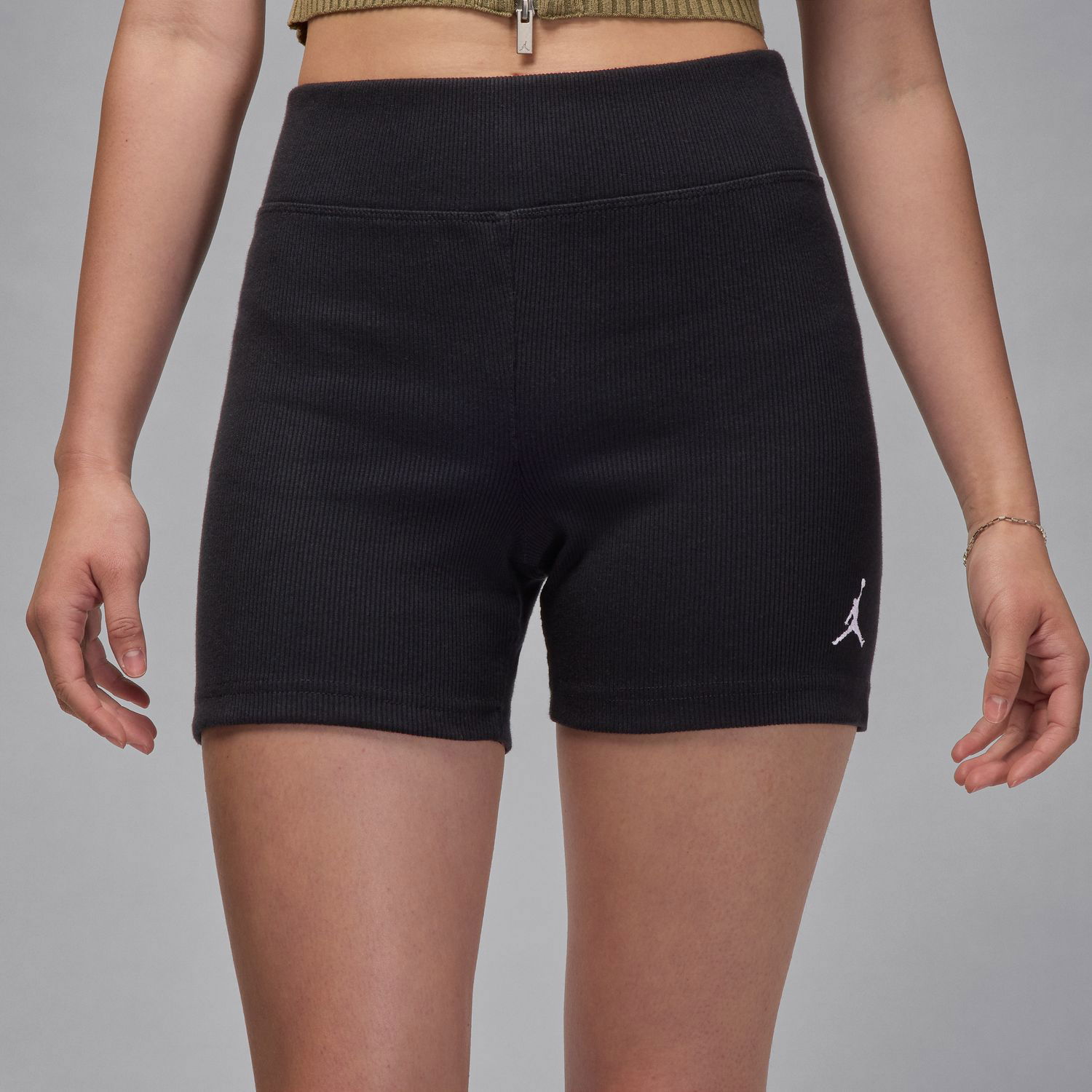 Къси панталони Jordan Brooklyn Essentials Ribbed 4 Inch Shorts Черно | IB9882-010, 0