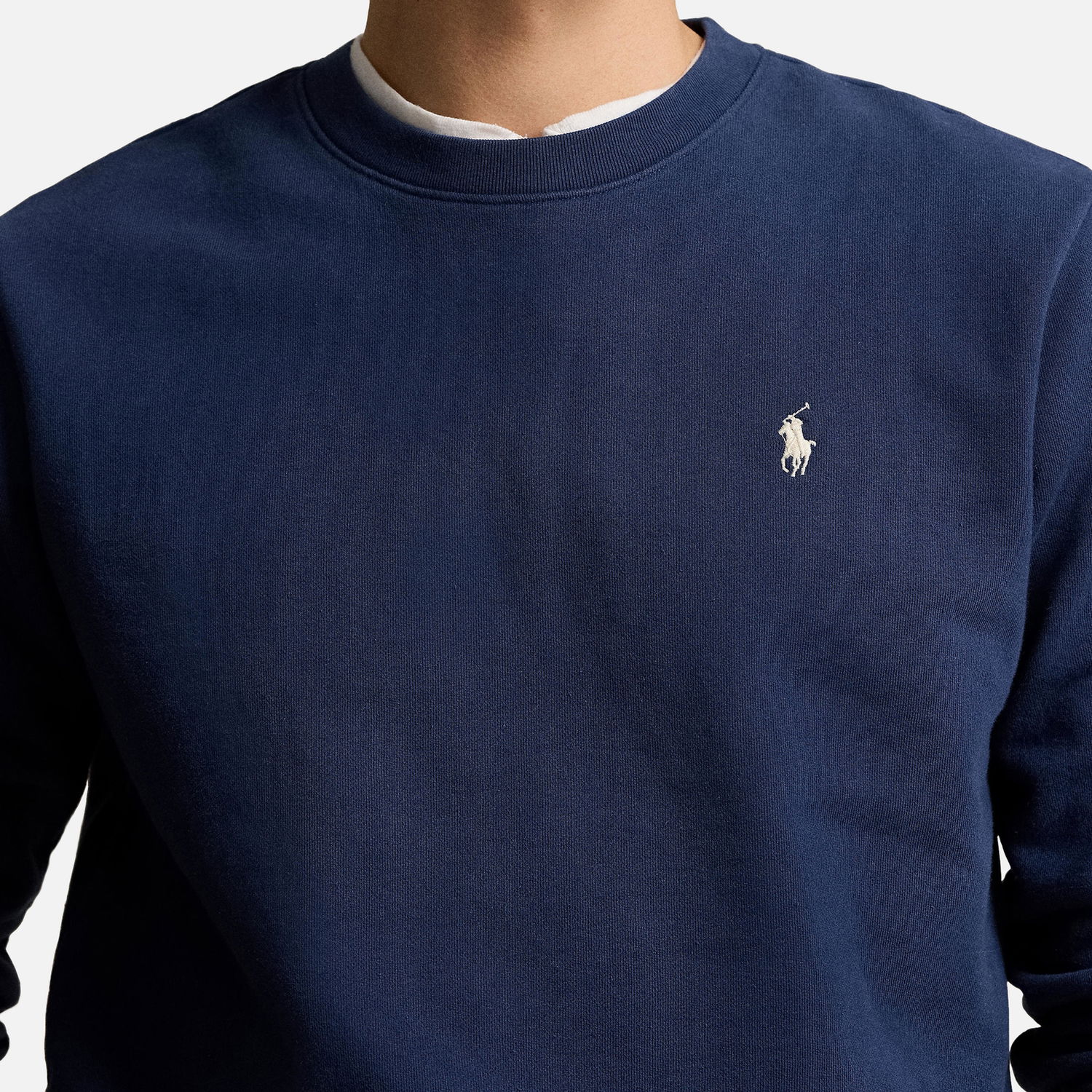 Тениска Polo by Ralph Lauren Polo Ralph Lauren Sweatshirt aus Loopback-Fleece Тъмно синьо | 710916689017, 0