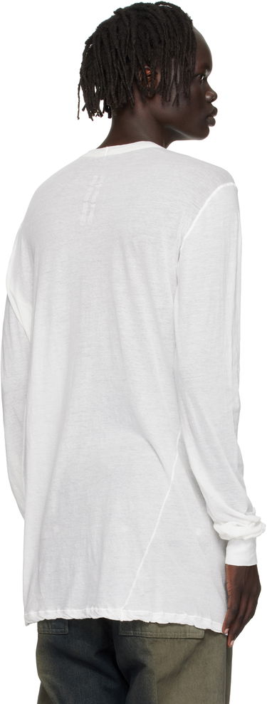 Тениска Rick Owens Rick Owens Concordians Level Long Sleeve T-Shirt Бяло | RU02E1266 UC, 2