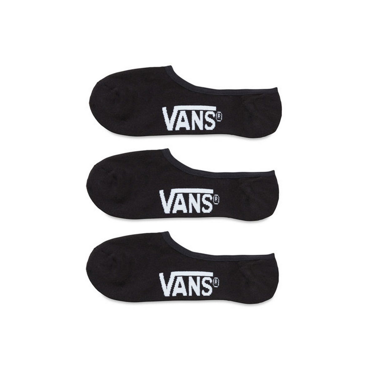 Чорапи Vans Classic Super 3-Pack No-Show Socks Черно | VN000XTTBLK, 0