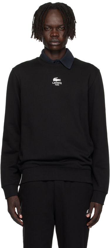 Суитчър Lacoste Lacoste Fleece Sweatshirt Черно | SH2736_031, 0