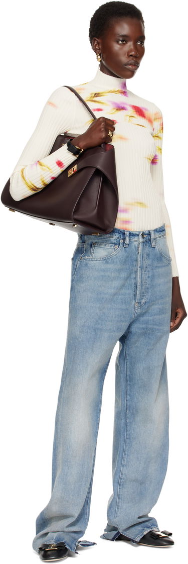Дамска чанта FERRAGAMO Ferragamo Hug Soft L Shoulder Bag Лилаво | 780519, 3
