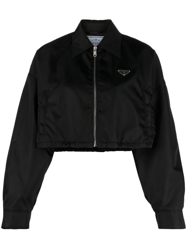 Cropped Bomber Jacket