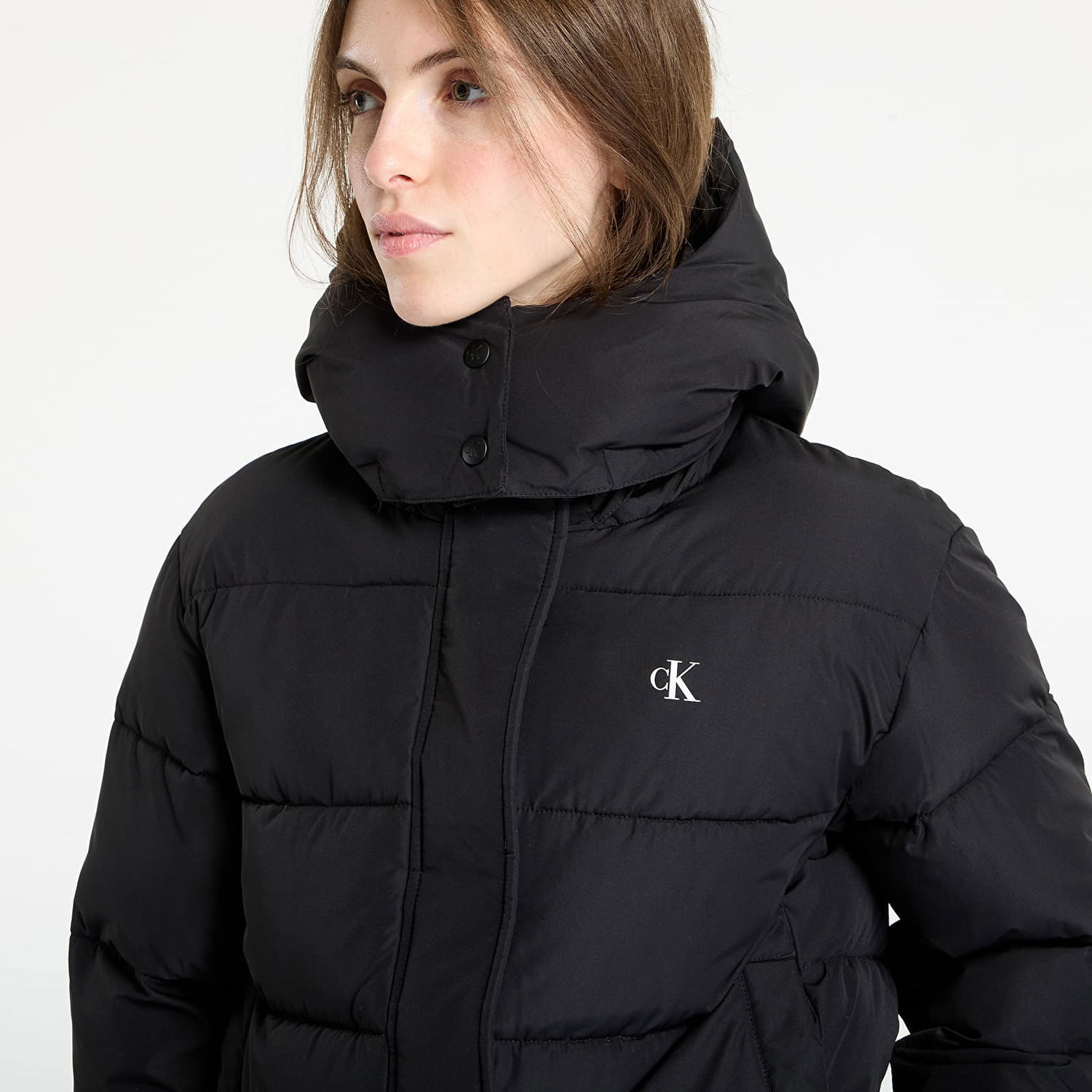 Пухо яке CALVIN KLEIN Calvin Klein Jeans Matte Monologo Short Puffer Jacket Черно | LV047D513G UB1, 1