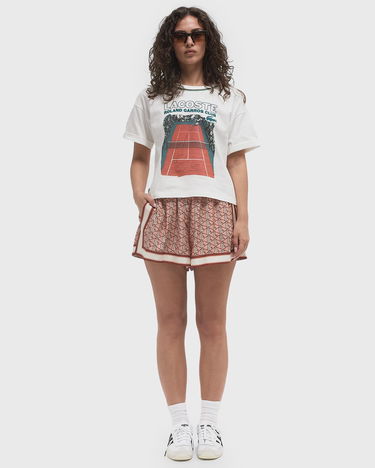 Тениска Lacoste Lacoste Roland Garros Club Graphic T-Shirt Бяло | TF8790-70V, 2