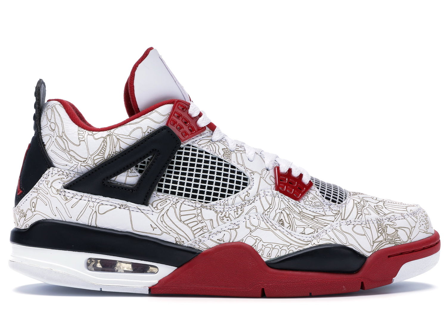 Кецове и обувки Jordan Air Jordan 4 Retro White Laser Бяло | 308497-161, 0