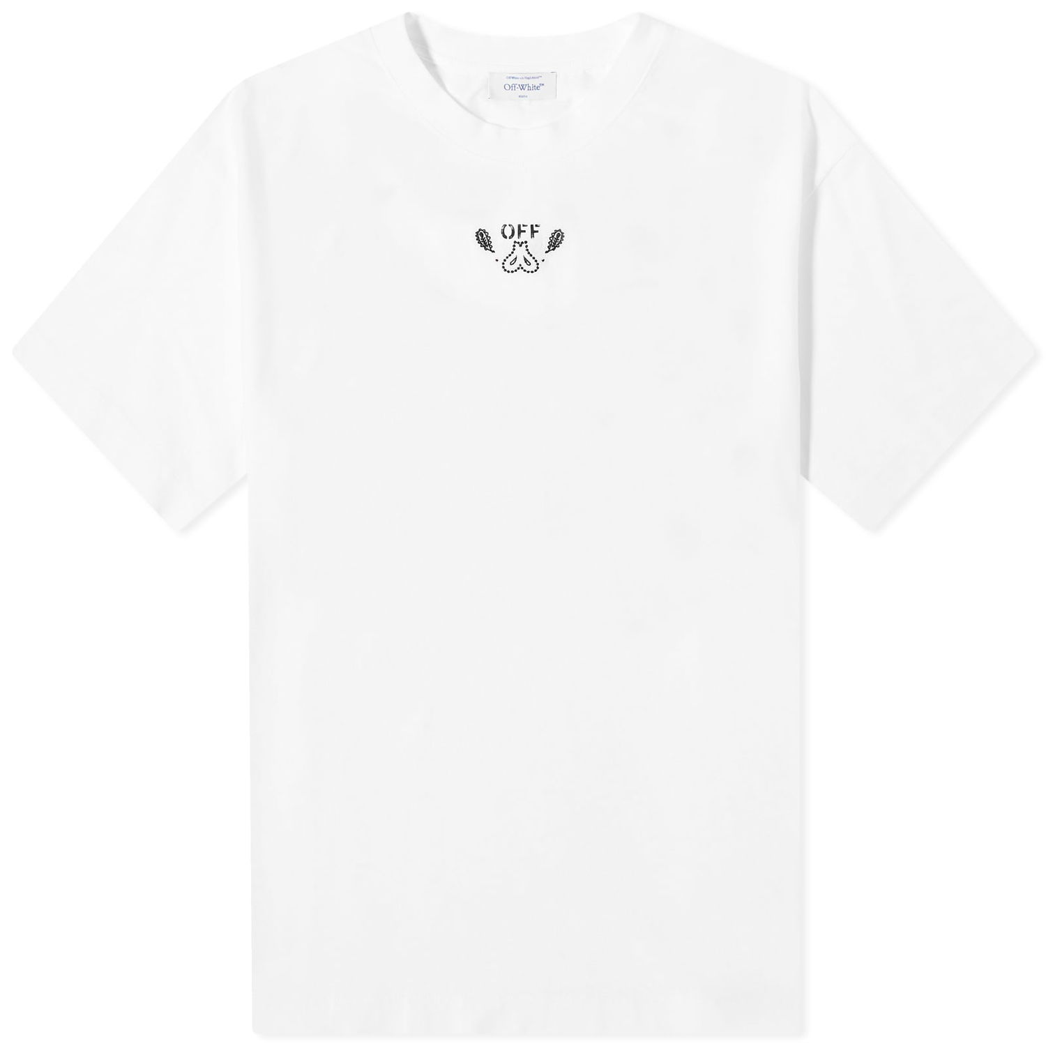 Тениска Off-White Bandana Arrow Skate T-Shirt Бяло | OMAA120S24JER0030110, 0
