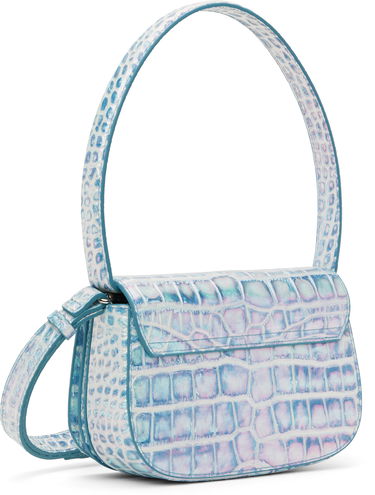Чанта през рамо Diesel 1dr Crocodile-Embossed Shoulder Bag Синьо | X08396 P8247, 2