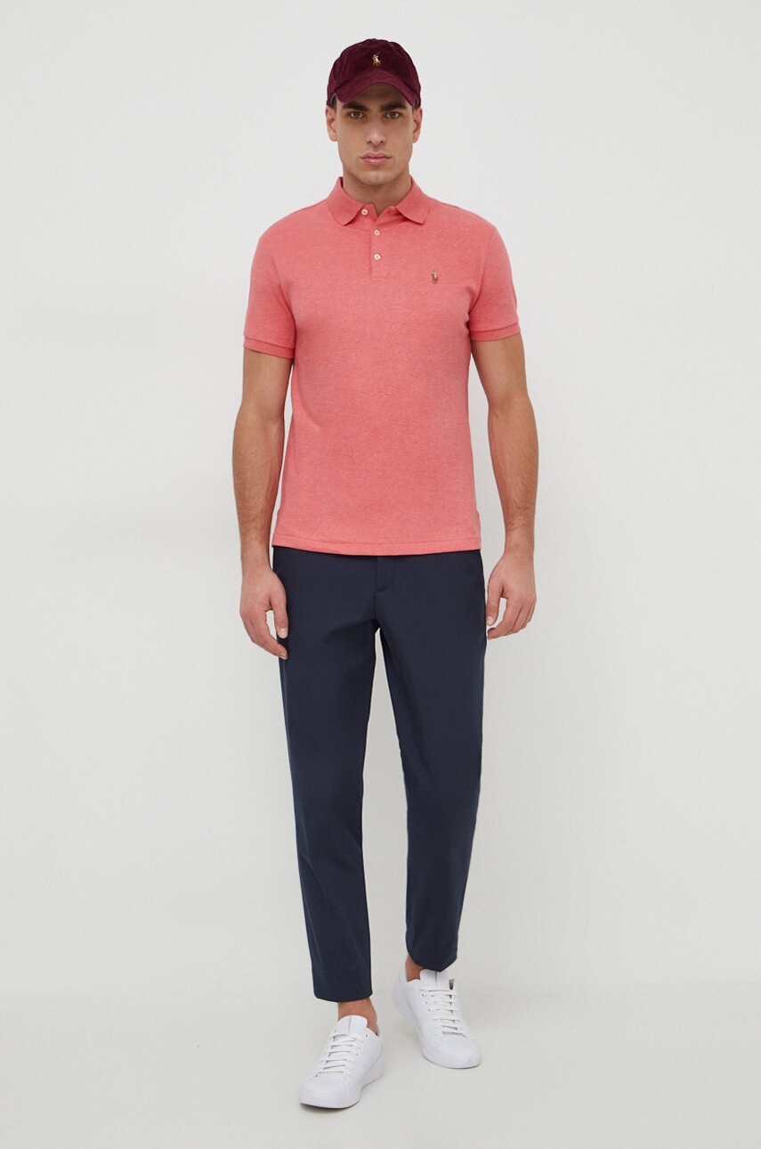 Поло тениска Polo by Ralph Lauren Ralph Lauren Polo Shirt Розово | 710704319, 1