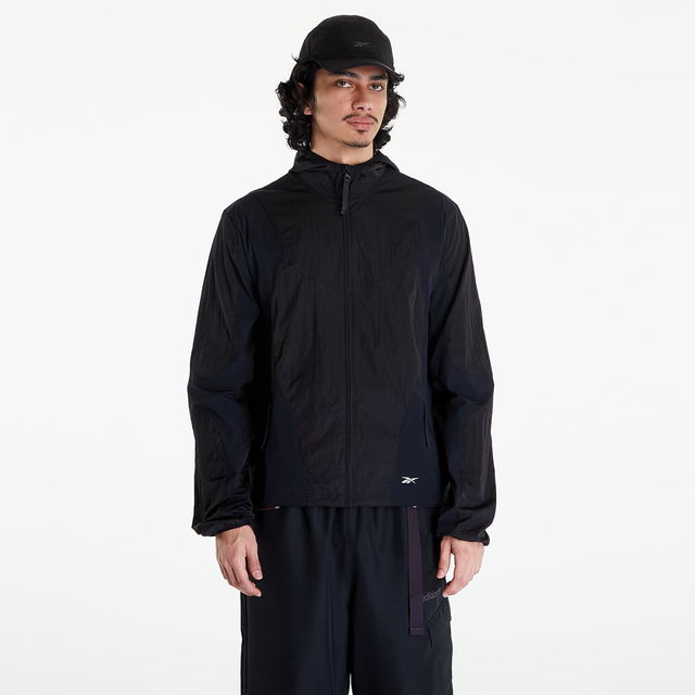 Men's windbreaker Paneled Running Jacket Black