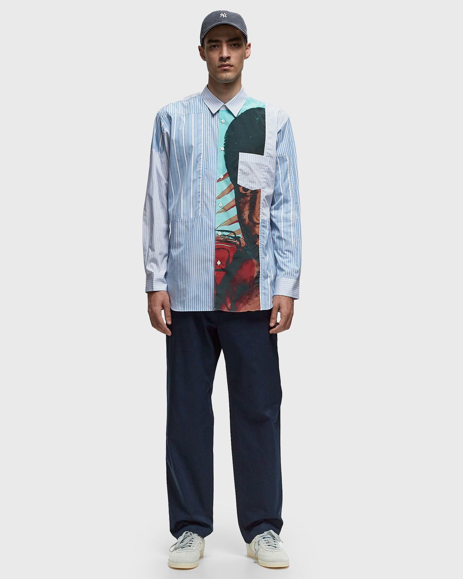 Риза Comme des Garçons SHIRT WOVEN Многоцветен | FM-B017-S24-STRIPE-PRINT, 1